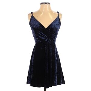 Blue Velvet Cocktail Dress